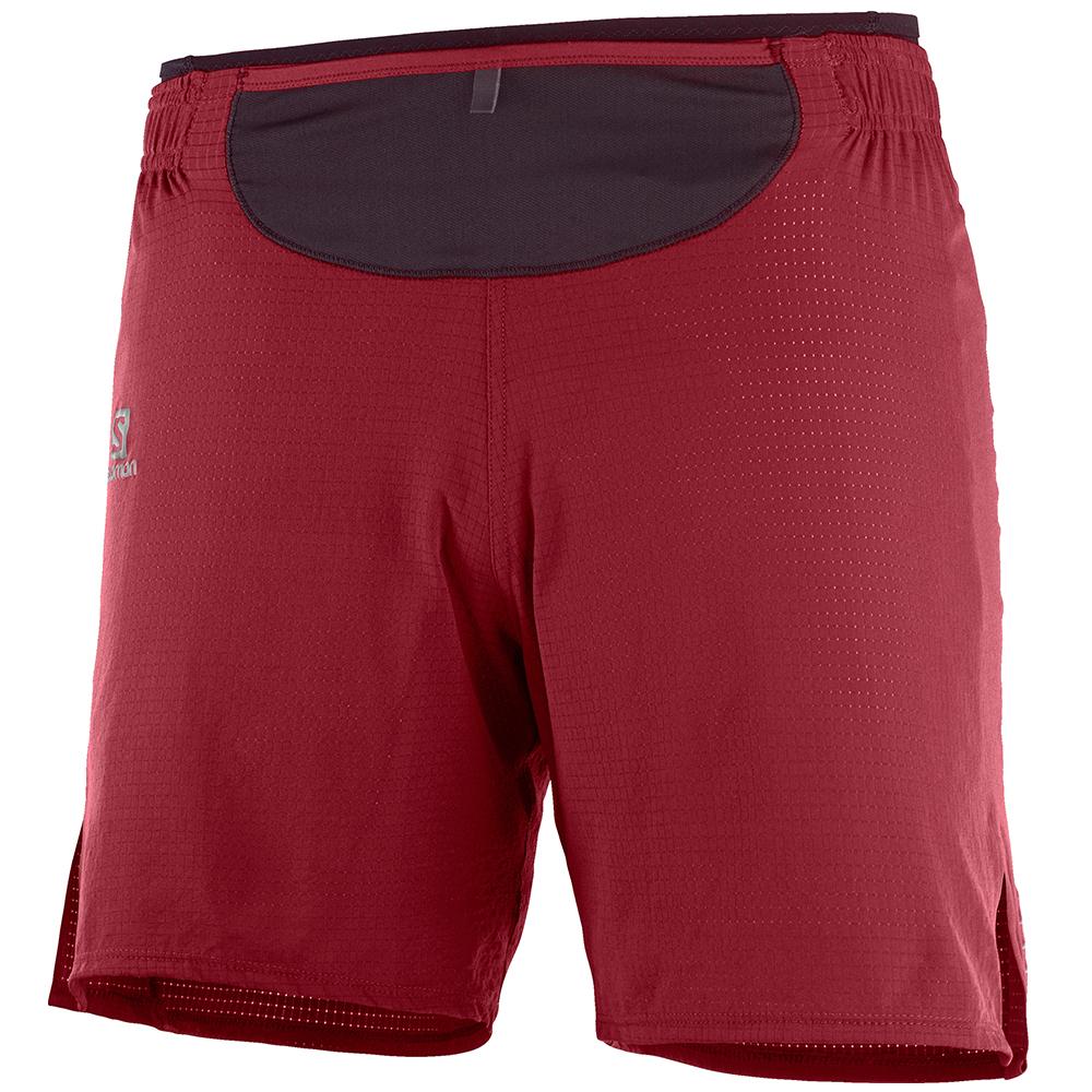 Salomon Singapore Mens Shorts - SENSE M Red | 83597-ZNAG